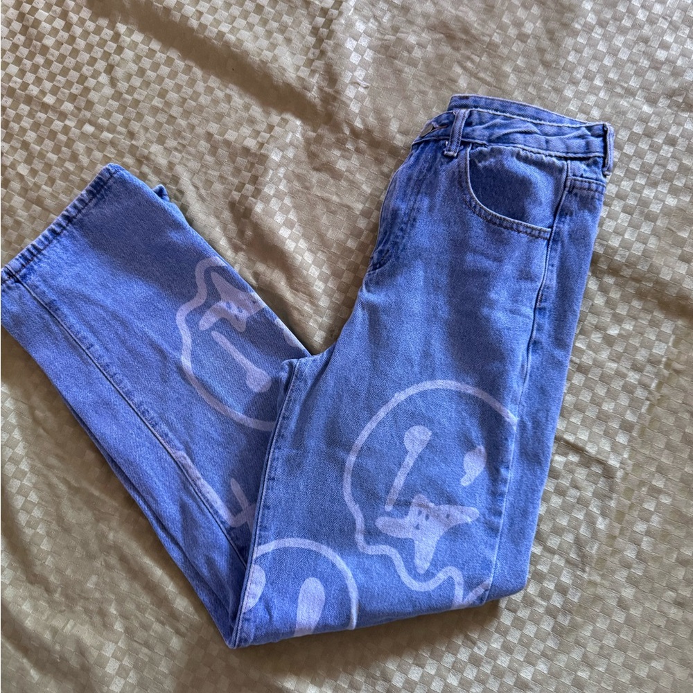 Trippy Smiley Face Jeans